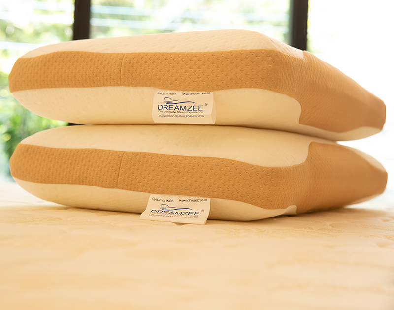 Memory Foam Standard Pillow with Organic Modal Fabric ( Size - 24" x 16" inches )
