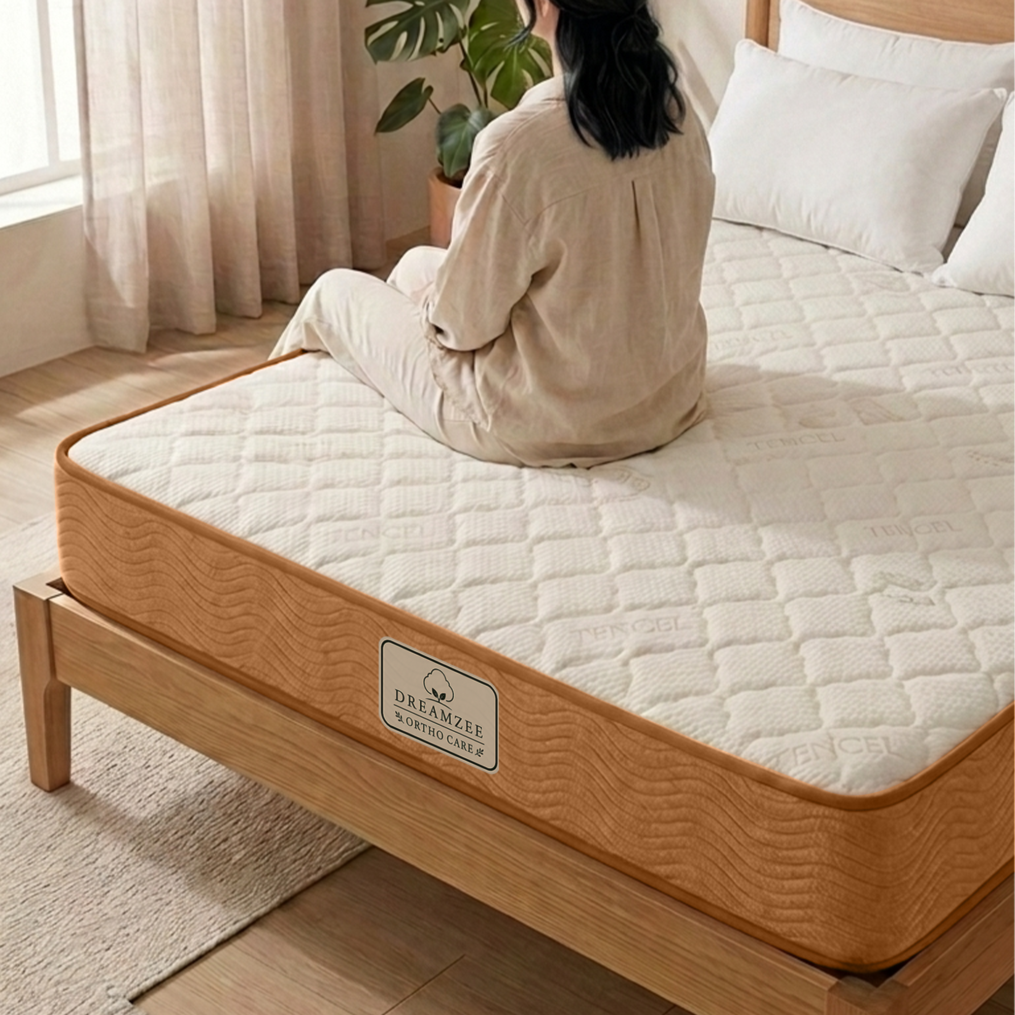 Ortho-care 100% natural latex mattress Tencel Fabric