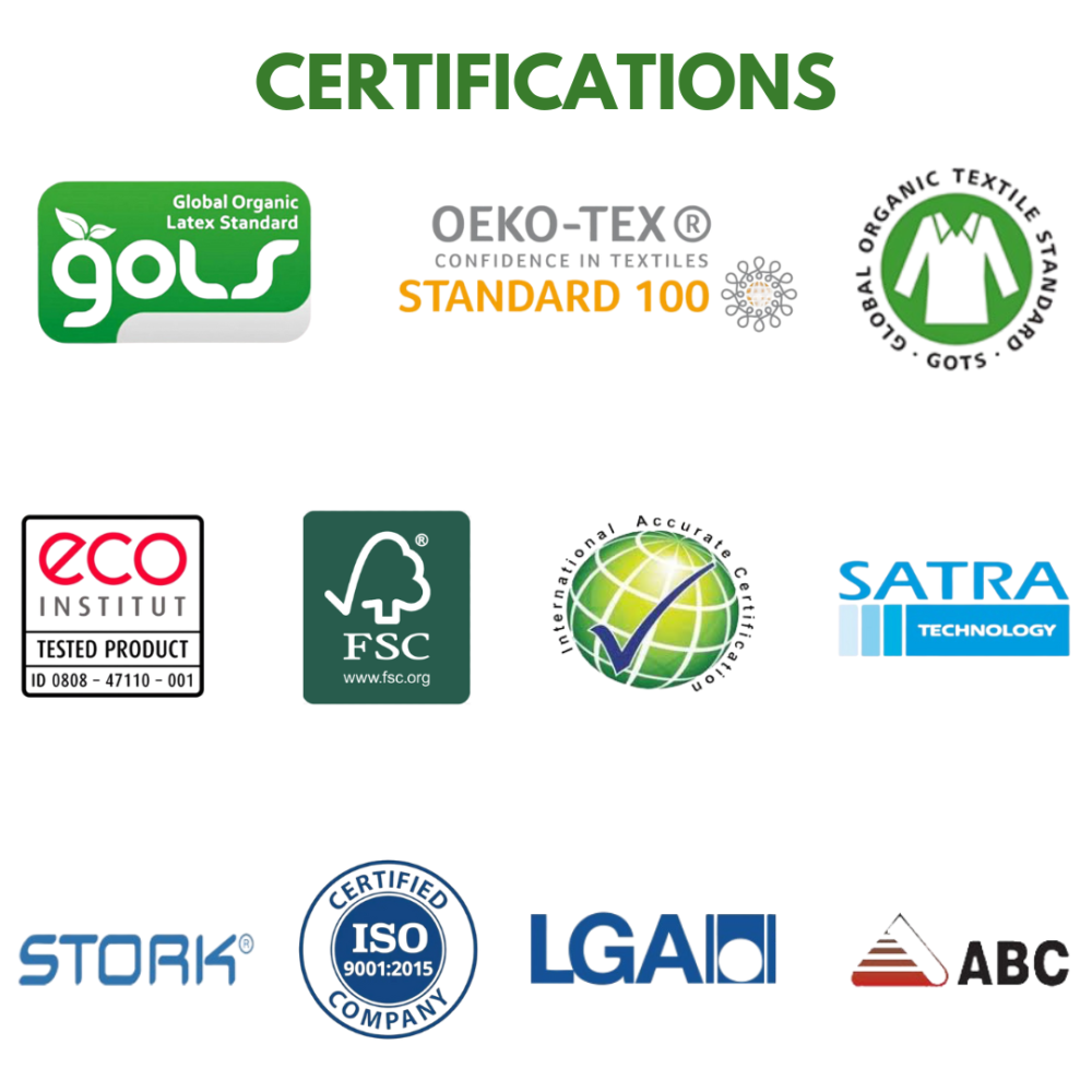 certified latex mattress ortho care