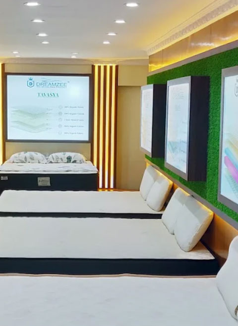 Dreamzee Latex mattress Bangalore showroom