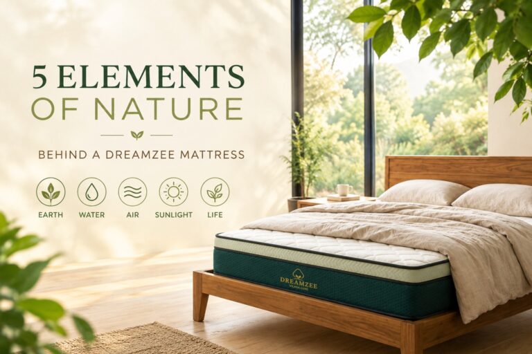 5 elements of natural in dreamzee latex mattress